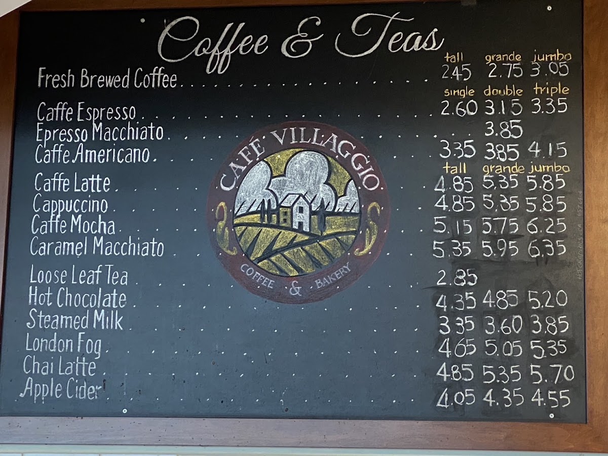 Cafe Villaggio Menu - Image 2